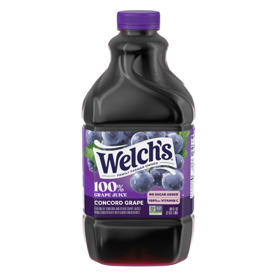 Bottle of concord grape juice