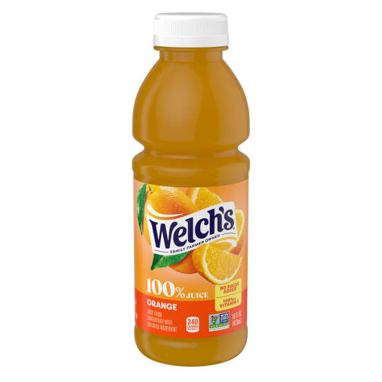 100 percent orange juice on the go bottle