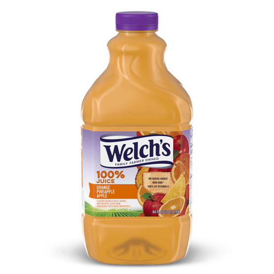 100% Juice Orange Pineapple Apple