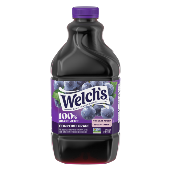 Bottle of concord grape juice