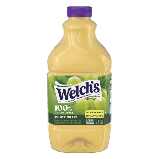 Bottle of white grape juice